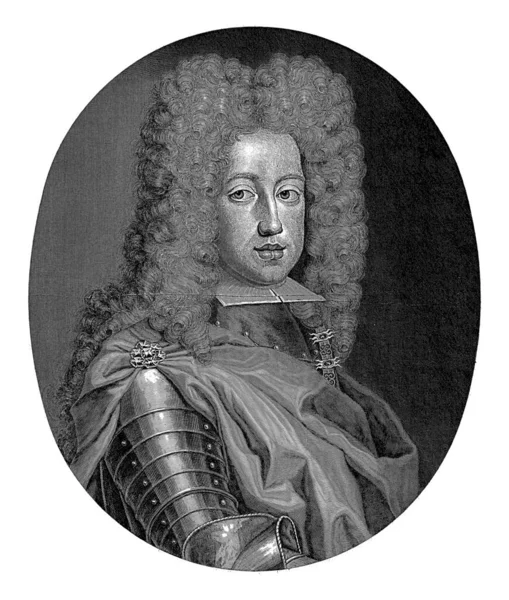 查理六世的画像 冈斯特 1701 1711年 神圣罗马帝国皇帝查理六世 他被描绘成西班牙国王查理三世的矫揉造作者 — 图库照片