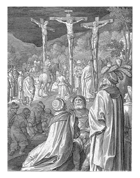 キリストの十字架刑 Nicolaes Bruyn 1618年 — ストック写真