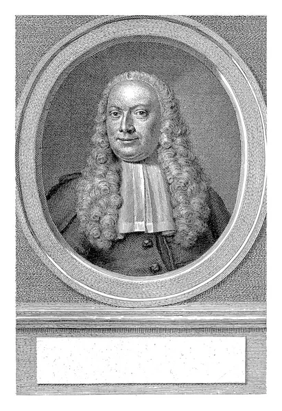 Portrait Amsterdam Mayor Council City Egbert Vrij Temminck Oval Portrait — Stock Photo, Image