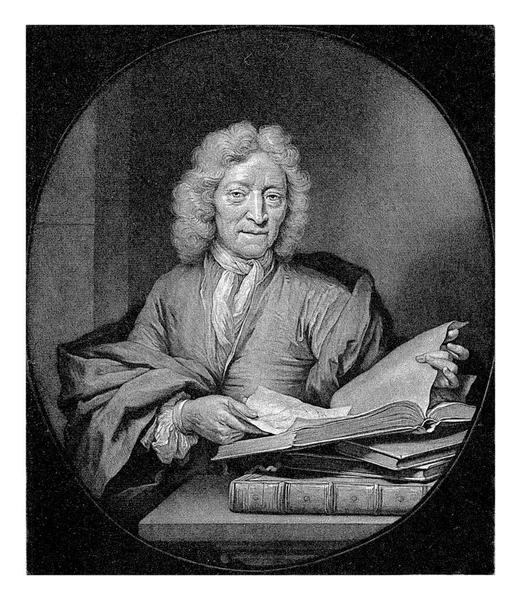 Portret Jana Pietersza Zomer Nicolaas Verkolje Arnoldzie Boonenie 1717 Dealer — Zdjęcie stockowe