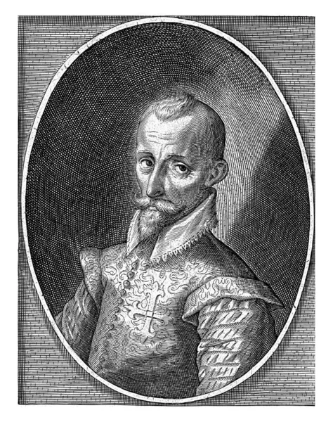 Porträtt Francisco Hurtado Mendoza 1545 1623 Amiral Aragonien Spansk General — Stockfoto