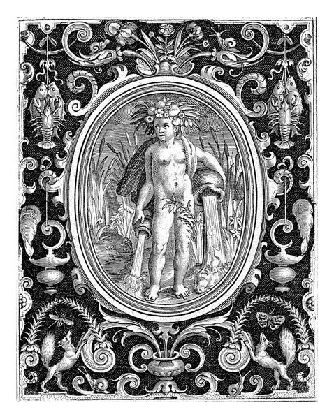 Молодий Чоловік Якого Тече Вода Ніколас Брейн 1581 1656 Елемент — стокове фото