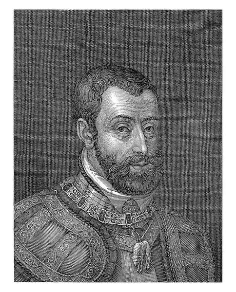 Portret Van Karel Van Habsburg Duitse Keizer Koning Van Spanje — Stockfoto