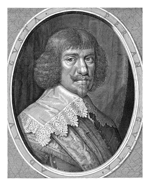 Portrait Johann Albrecht Comte Solms Braunfels Seigneur Munzenberg Wildenfels Sonnewalde — Photo