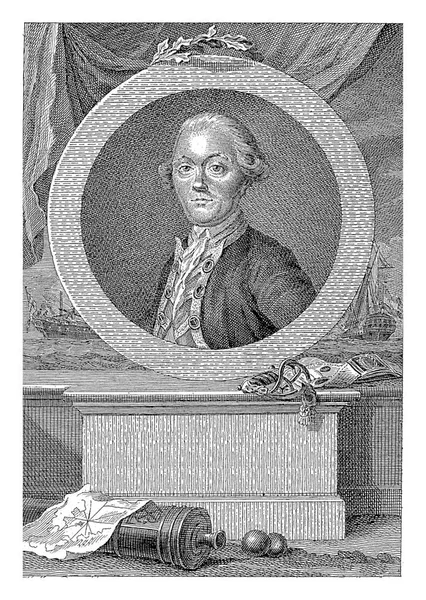 Портрет Герардуса Уртуйса Робберта Муйса После Николаса Муйса 1752 1825 — стоковое фото