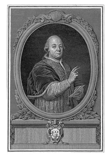 Retrato Del Papa Pío Camillo Tinti 1748 1796 — Foto de Stock