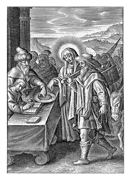 Перепис Віфлеємі Теодор Галле Можливо 1581 1633 Марія Йосип Зареєструвались — стокове фото