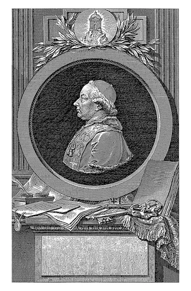 Porträtt Påven Pius Johann Ernst Mansfeld 1782 — Stockfoto