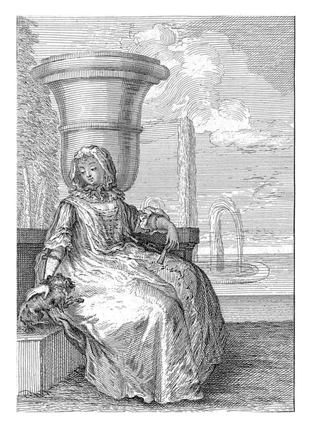 Mode Elegantie Franse Mode Uit Jaren 1720 Francois Octavien 1725 — Stockfoto
