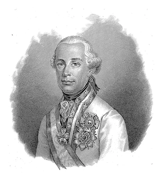 Портрет Імператора Леопольда Німеччини Гаетано Бонатті 1845 1855 — стокове фото