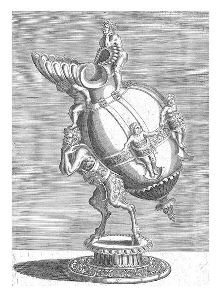 Owalny Dzbanek Baltazar Van Den Bos Cornelis Floris 1548 Krawędź — Zdjęcie stockowe