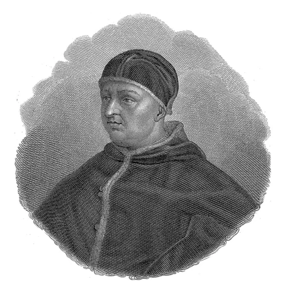 Портрет Папи Лева Джузеппе Буччінеллі Після Рафаеля 1800 1899 — стокове фото
