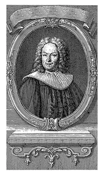 Portret Van Johann Weidner Hieronymus Sperling Efter Gottfried Eichler 1722 — Stockfoto