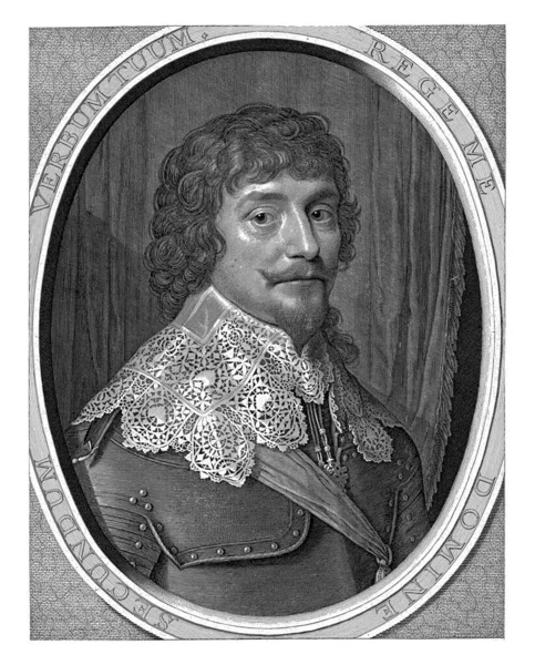 Retrato Federico Elector Palatino Rey Bohemia Willem Jacobsz Delff Después — Foto de Stock
