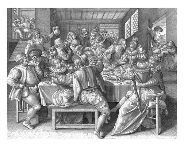 House Full Celebration Nicolaes Bruyn Après Maerten Vos 1581 1656 — Photo