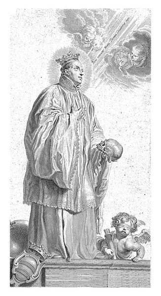 聖ゲデフリドゥス ファン カペンベンベルク ミシェル ナタリス アブラハム ファン ディエペンベーク 1620年 1668年聖ゲデフリドゥス — ストック写真
