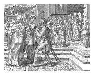 Peter ve John iyileşmiş dilenciyle birlikte tapınağa girdiler. Tapınaktaki inananlar, her zaman tapınağın kapısında yatan felçli adamı gördüklerinde hayrete düşerler..