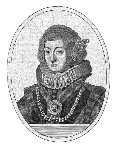 Portret Van Maria Anna Van Spanje Gemalin Ferdinand Iii Buste — Stockfoto