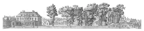 Вид Пляйна Гаазі Домом Константина Гюйгенса Зліва — стокове фото