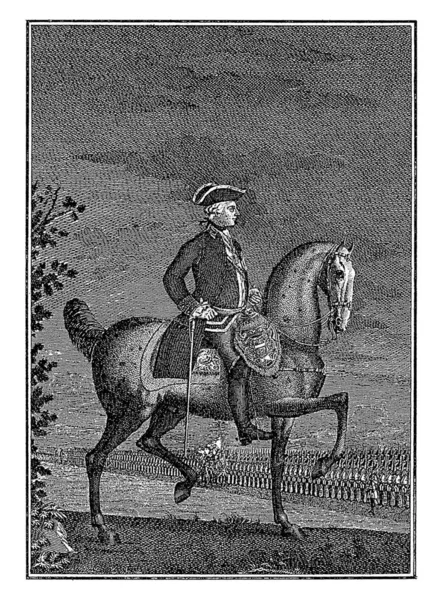 Equestrian Portrait Joseph German Emperor Georg Mathus Probst 1765 1772 — Stock Photo, Image