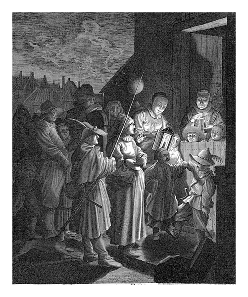 Martes Carnaval Jan Van Velde Después Pieter Molijn 1603 1641 — Foto de Stock
