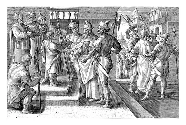 Daniel Condemns Elders Crispijn Van Passe Maerten Vos 1574 1637 — Stock Photo, Image