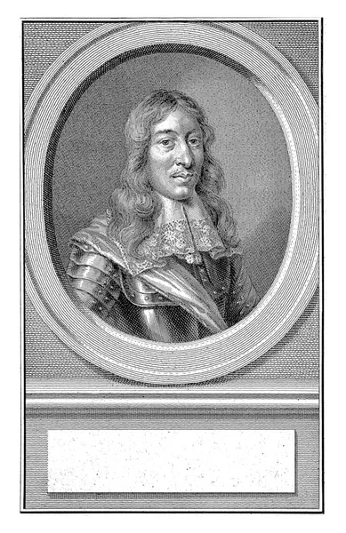 Bust Till Höger Willem Joseph Baron Van Gendt Oval Porträttet — Stockfoto