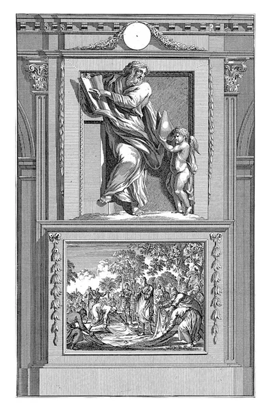 카르타고의 키프리아누스 1698 카르타고의 키프리아누스가 조련사와 천사를 가리켰다 — 스톡 사진