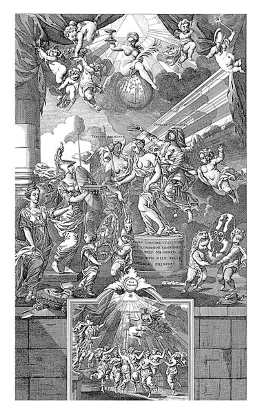 Allegorie Sňatku Viléma Wilhelminy Pruska Roce 1767 Narození Prince Willema — Stock fotografie