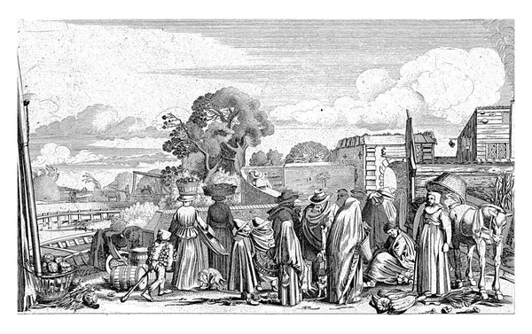Земля Терра Ван Вельде После Виллема Озила Buytewech 1622 Пейзаж — стоковое фото