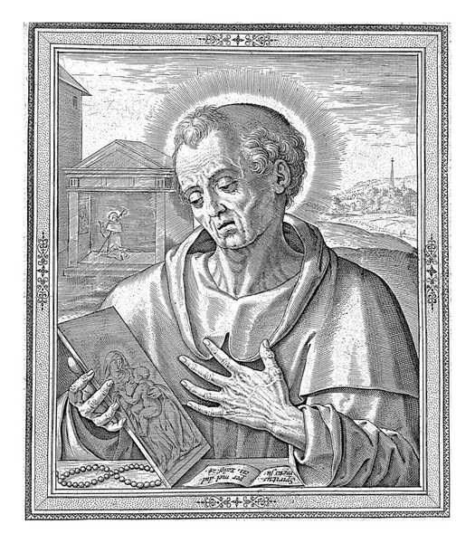 Sint Bernard Van Clairvaux Stichter Van Orde Der Cisterciënzers Beeltenis — Stockfoto