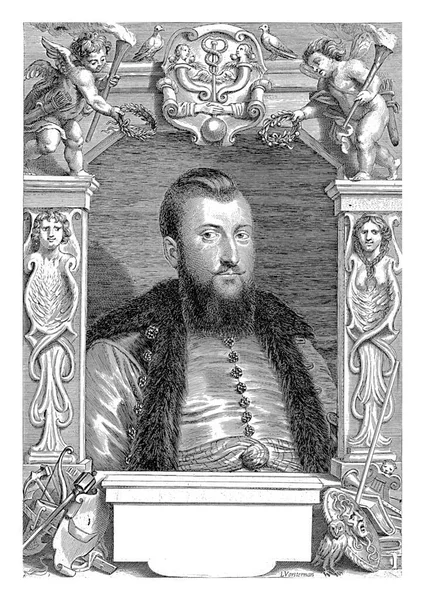 Christoph Opalinski Count Bnin Count Palatine Posen Lucas Vorsterman 1645年 — ストック写真