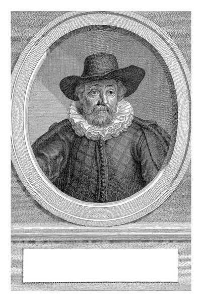 Retrato Prefeito Amsterdã Anthony Oetgens Van Waveren Oval Retrato Repousa — Fotografia de Stock