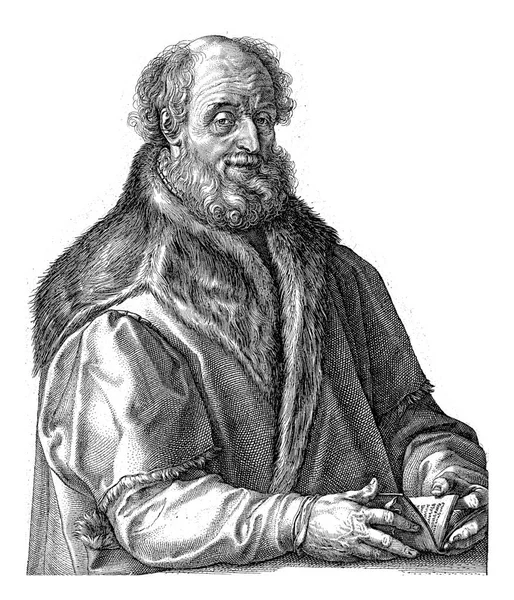Retrato Jan Van Suren Hendrick Goltzius 1588 1590 Retrato Impressora — Fotografia de Stock