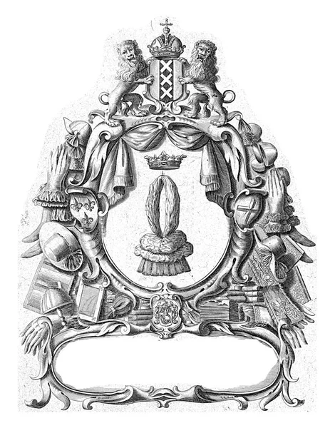Karta Adresowa Crowned Sluyyer Christiaan Hagen 1663 1695 Karta Adresowa — Zdjęcie stockowe