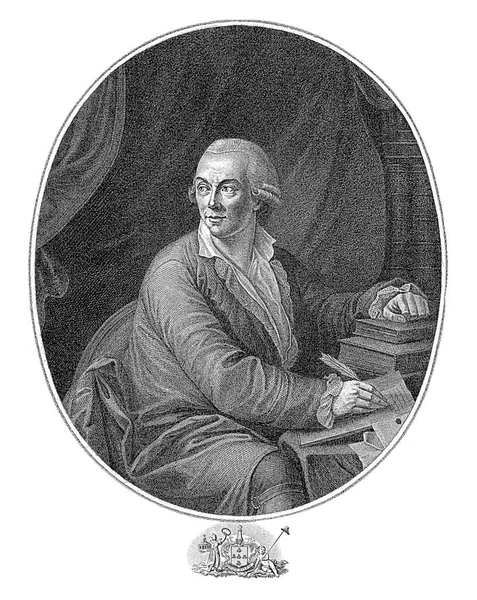 Retrato Hendrik Karel Nicolaas Van Der Noot Theodorus Roode Após — Fotografia de Stock