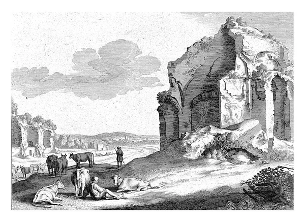 Яків Пастух Пейзажі Ван Вельде 1603 1652 Який Працював Пастухом — стокове фото