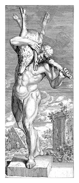 エルマントゥスの港を持つヘラクレス ヘンドリック 1705年 1713年裸のヘラクレスの像 — ストック写真