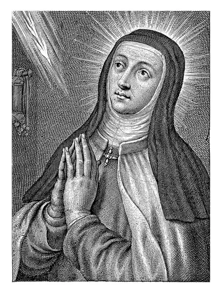 Sainte Thérèse Schelte Adamsz Bolswert Après Peter Paul Rubens 1596 — Photo