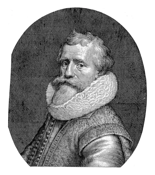 Portretul Lui Paulus Moreelse Willem Isaacsz Van Swanenburg După Paulus — Fotografie, imagine de stoc