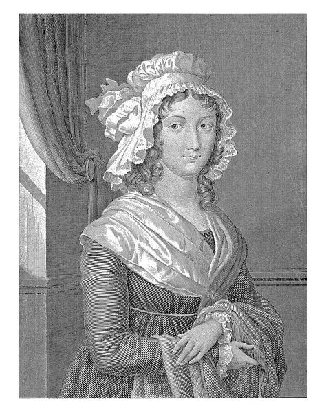 stock image Portrait of Charlotte Corday, Friedrich Fleischmann, 1801 - 1834