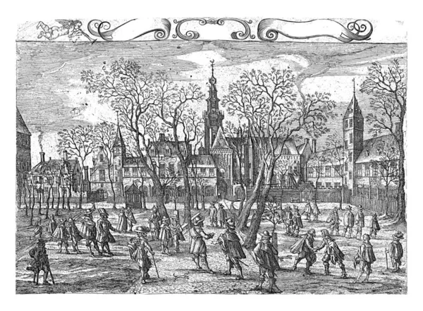 Cour Zélande Middelburg 1644 Balthasar Florisz Van Berckenrode Après Willem — Photo