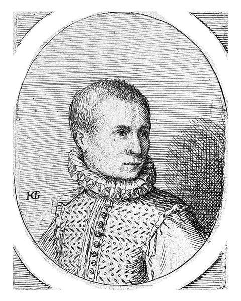 Poloviční Portrét Diederika Van Bronckhorsta Batenburga Hledící Místo Levým Ramenem — Stock fotografie