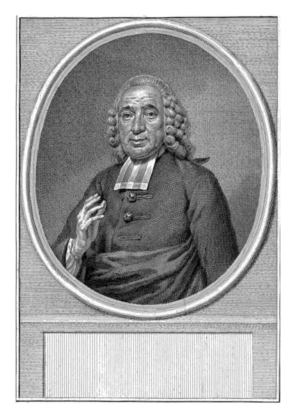 Portret Johannesa Boskoopa Owalu Poniżej Portret Cokoł Jego Imieniem Tytułem — Zdjęcie stockowe