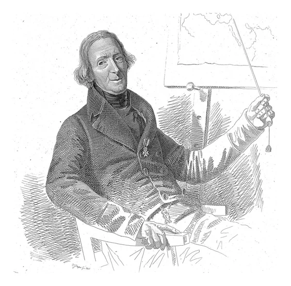 约翰内斯 佩尔克韦克的肖像 尤里安 斯卢伊特 雅各布布斯 舒梅克 Jacobus Schoemaker Doyer 1835年政治家 — 图库照片