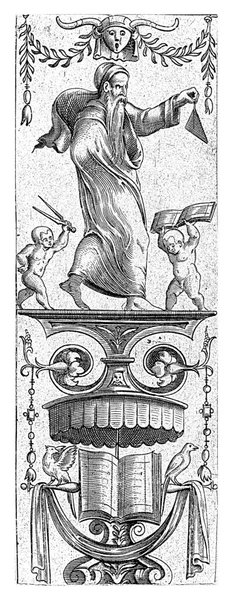 Architektura Anonymní Cornelis Bos 1548 Architektura Zastoupená Starým Mužem Vousy — Stock fotografie
