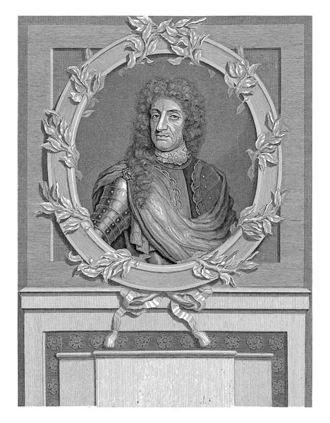 英格兰查理二世的画像 菲利普 冈斯特 1685 1732年 英格兰和苏格兰国王查理二世斯图尔特 — 图库照片