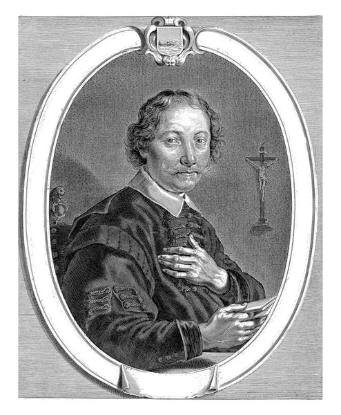 Retrato Teólogo Johannes Nicolaesz Pescador — Fotografia de Stock