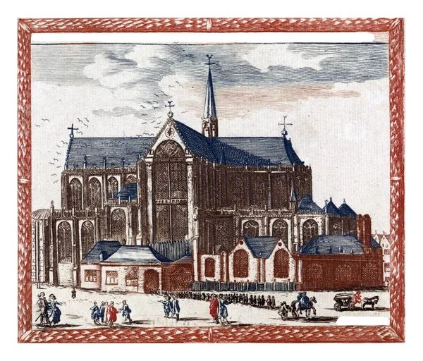 Ніве Керк Амстердамі Анонімний Честь Яна Венхуасена 1695 1699 Ніве — стокове фото