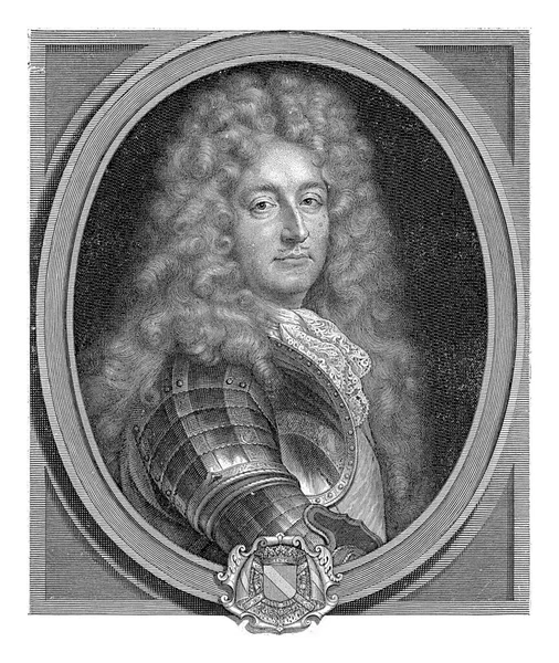 朱尔斯 诺瓦耶元帅的画像 皮埃特 范舒彭 1693年弗朗西斯科 德特洛伊之后 — 图库照片